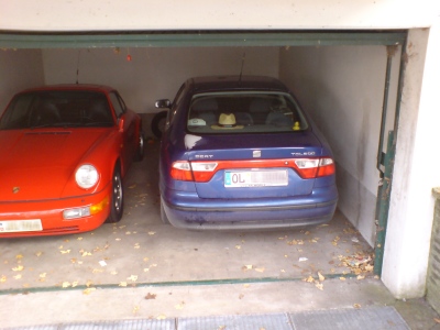 Die Garage passt...